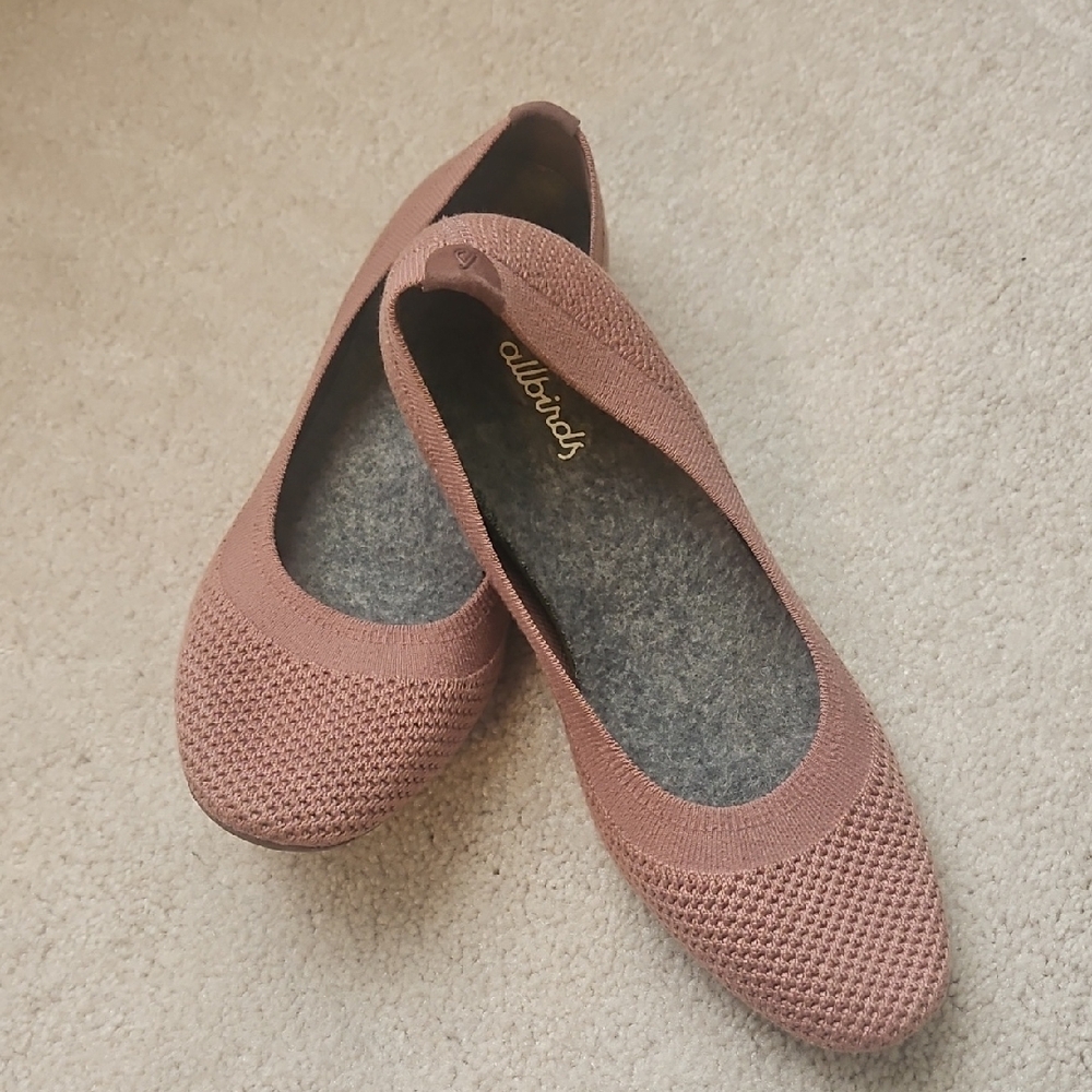 allbirds Women's Knit Ballet Flats in Dusty Rose